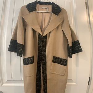 ***cute*** jacket with pretty black lace details!